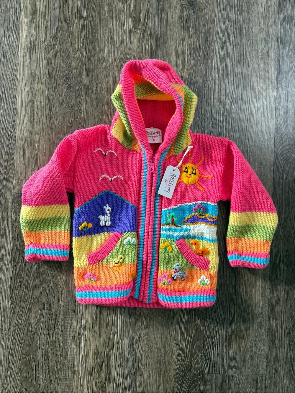Roseberry brand Peruvian-style children's knitted size 2